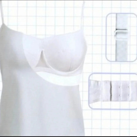 Vestiny Adjustable Straps Tank Top W/Built in Underwire Padded Bra Size 36C New - Picture 4 of 4